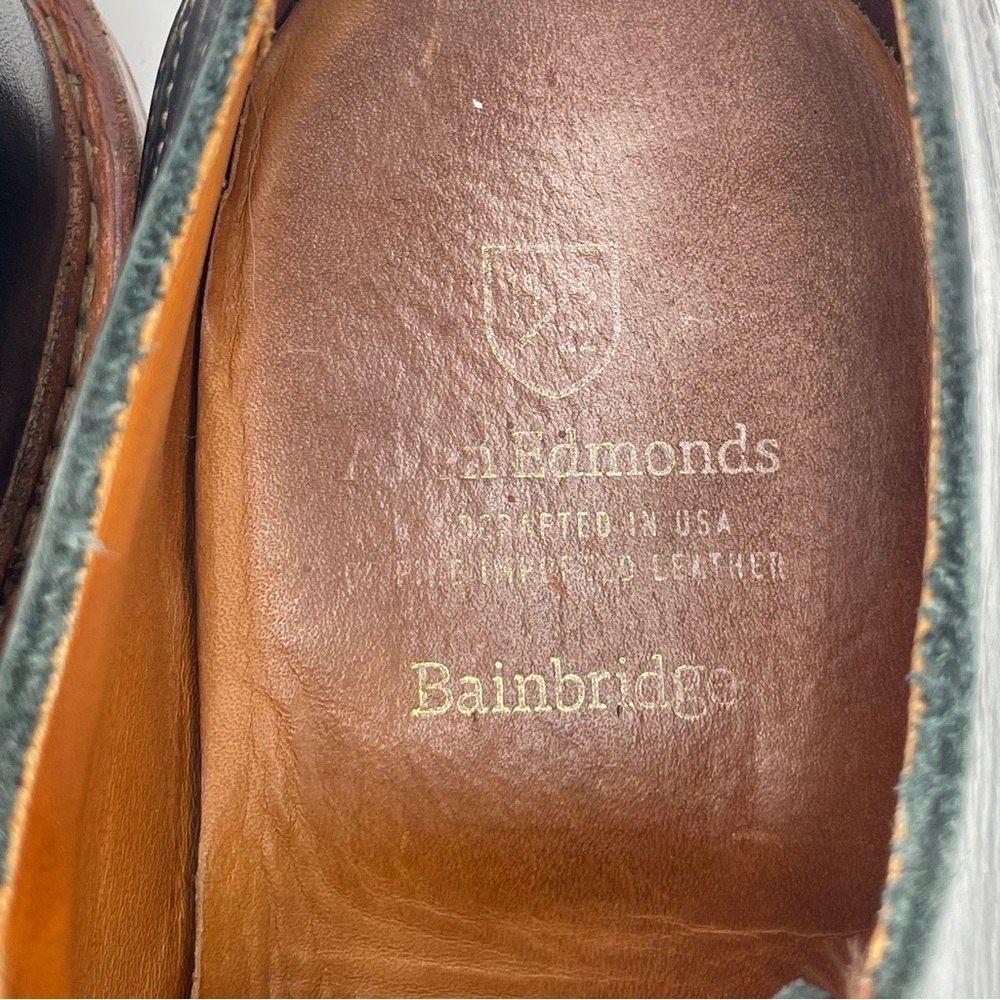 Allen Edmonds Bainbridge Mens Black Leather Oxfords Size 11 - Picture 10 of 12